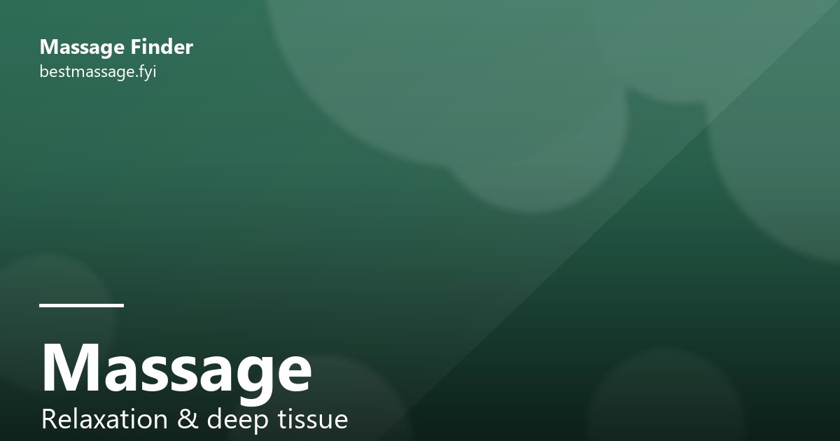 Massage in Bakewell — Body Bar
